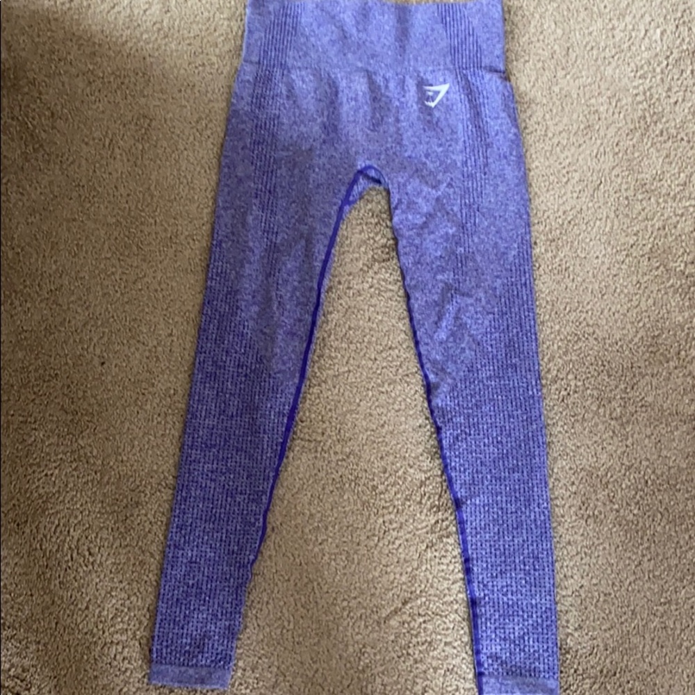 women’s purple gym shark leggings